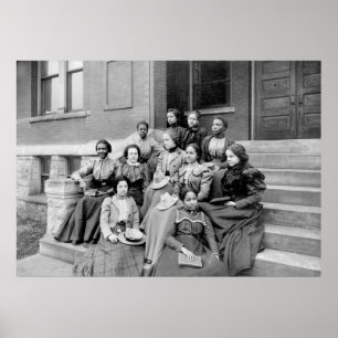 Póster Jovens senhoras em Fisk, 1890s