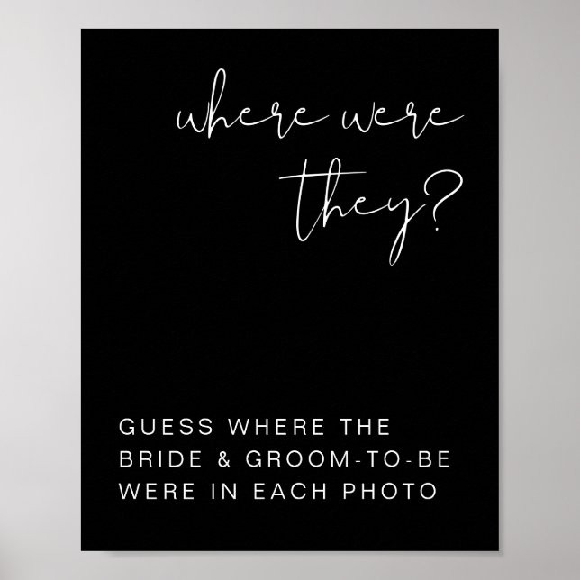 Poster JOVI Edgy Black Modern Onde Estavam Assinando (Frente)