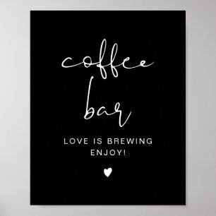 Poster JOVI Edgy - Sinal de Mesa do Café Moderno