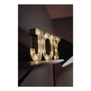 Póster Joy Art Joy Assinar Imagem Tipográfica Texto Texto