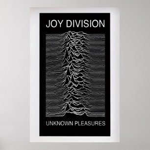 Poster Joy Division, Unknown Pleasures Álbum Vintage