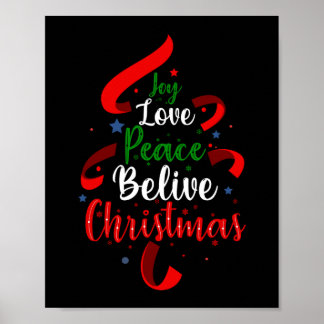 Poster Joy Love Peace Belve Natal