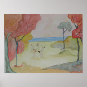 Poster Joy of Life (after Matisse)