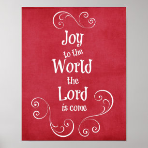 Poster Joy to the World the Lord is come