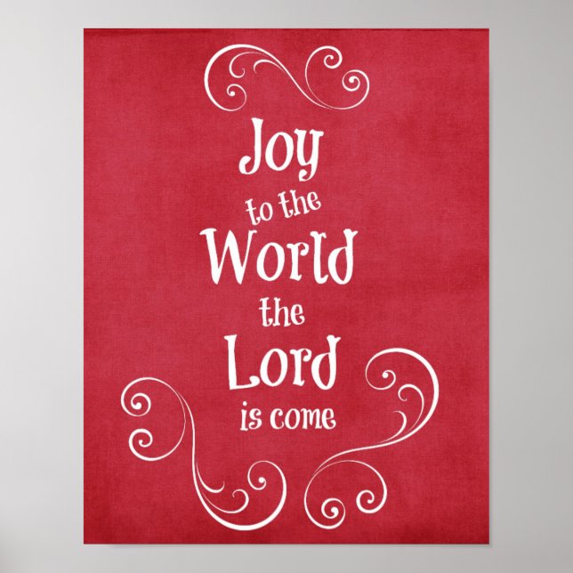 Poster Joy to the World the Lord is come (Frente)