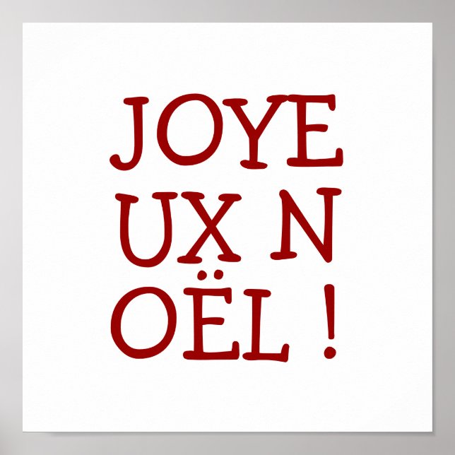 PÓSTER JOYEUX NOËL! (Frente)