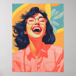 Poster Joyful Gaze: Abrindo a Felicidade