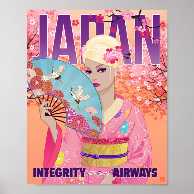 Poster Joyful in Japan Art Print (Frente)