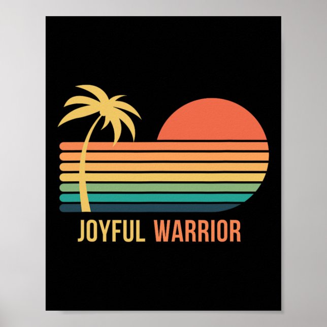 Poster Joyful Warrior Kamala Harris Tim Wheimer Waltz 202 (Frente)