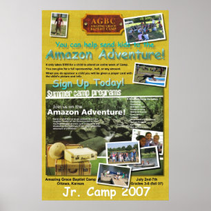 Póster Jr. Acampamento