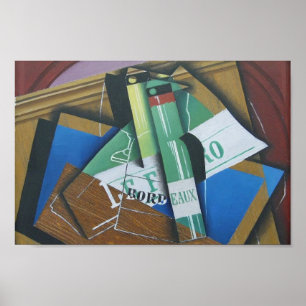 Poster Juan Gris- a garrafa do Bordéus