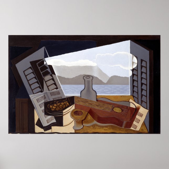 Poster Juan Gris A Janela Aberta (Frente)