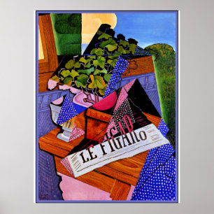 Poster Juan Gris famoso trabalho de arte, Um Pote dos Ale