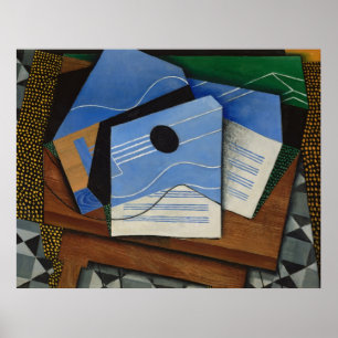 Poster Juan Gris - Guitarra em uma mesa