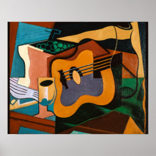 Poster Juan Gris, Natureza-Morta com Guitarra,