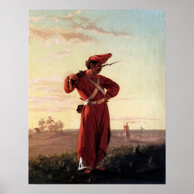 Poster Juan Manuel Blanes Mazorquero (Frente)