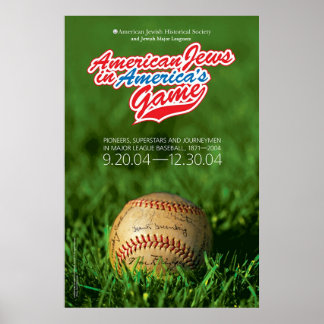Póster Judeus Americanos no Jogo da América