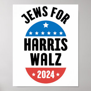 Poster Judeus Para Harris Wheimer 2024
