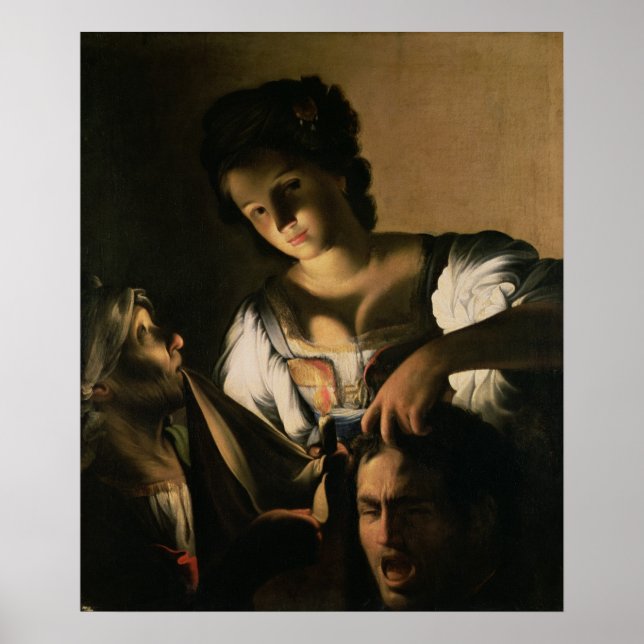 Póster Judith com a cabeça de Holofernes, 1615 (Frente)