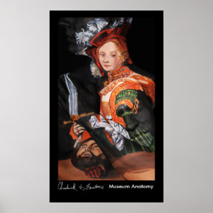 Póster Judith com a cabeça de Holofernes, após Cranach