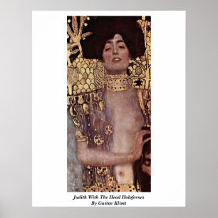 Póster Judith Com A Cabeça Holofernes De Gustav Klimt