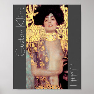 Poster Judith I Holofernes Gustav Klimt Nouveau