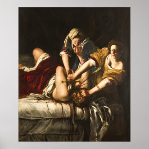 Poster Judith Slaying Holofernes - Artemisia Gentileschi
