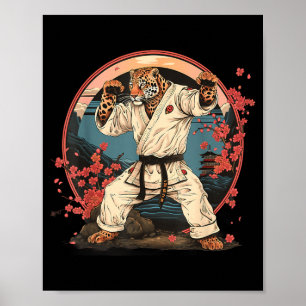 Poster Judo Leopardo Nature Kickboxing Taekwondo Artes Ma