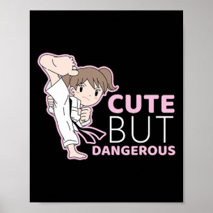 Poster Judo Muay Thai Mma Tee Para Menina, Bonita Mas Per