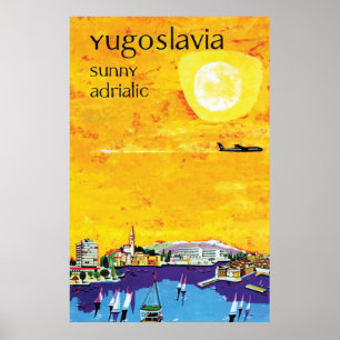 Poster Jugoslávia, Sunny Adriático