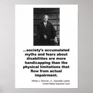 Poster Juiz Associado William J. Brennan Jr.