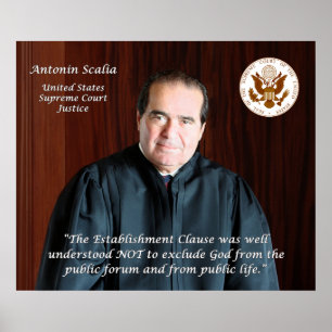 Póster Juiz do Tribunal Supremo Antonin Scalia