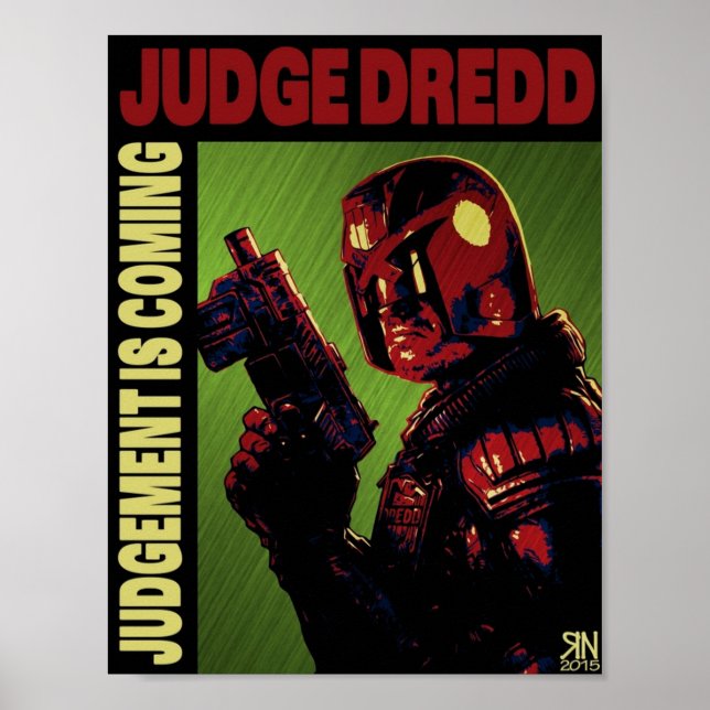 Poster Juiz Dredd (Frente)