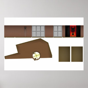 Poster Juíza Alienígena onipotente da Corte Room Diorama