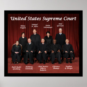 Póster Juízos do Supremo Tribunal dos Estados Unidos