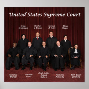 Póster Juízos do Supremo Tribunal dos Estados Unidos