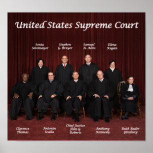 Póster Juízos do Supremo Tribunal dos Estados Unidos