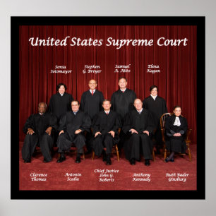 Poster Juízos do Supremo Tribunal dos Estados Unidos