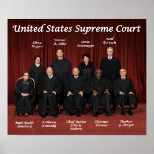 Póster Juízos do Supremo Tribunal dos Estados Unidos