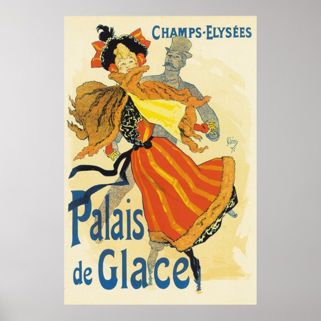 Poster Jules Cheret - Palais de Glace (Frente)