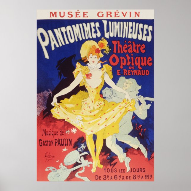 Poster Jules Cheret Pantomimes Lumineuses (Frente)