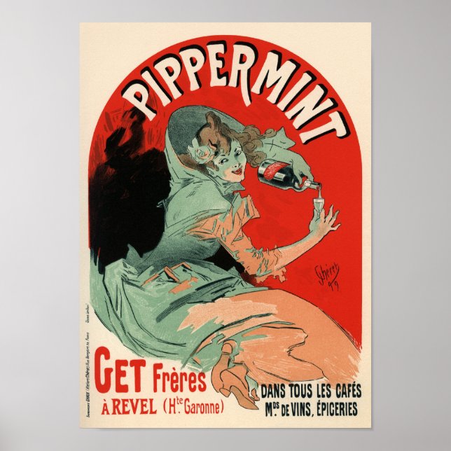 Poster Jules Chéret Pippermint (Frente)
