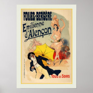 Poster Jules Chéret, propaganda, 1890