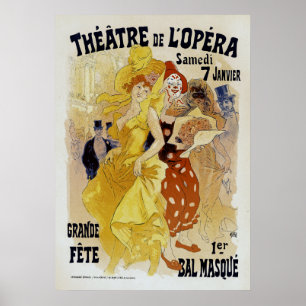 Póster Jules Cheret ~ Theater de L'Opera