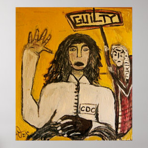 PÓSTER JULGADOS CULPADOS NOS JULGAMENTOS DE BRUXAS RASTA