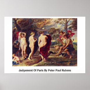 Póster Julgamento de Paris por Peter Paul Rubens