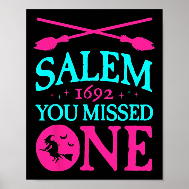 Poster Julgamentos De Bruxas De Salem 1692. Você Perdeu U (Frente)