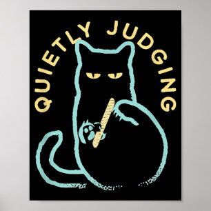 Poster Julgando Silenciosamente Camiseta Divertida para G