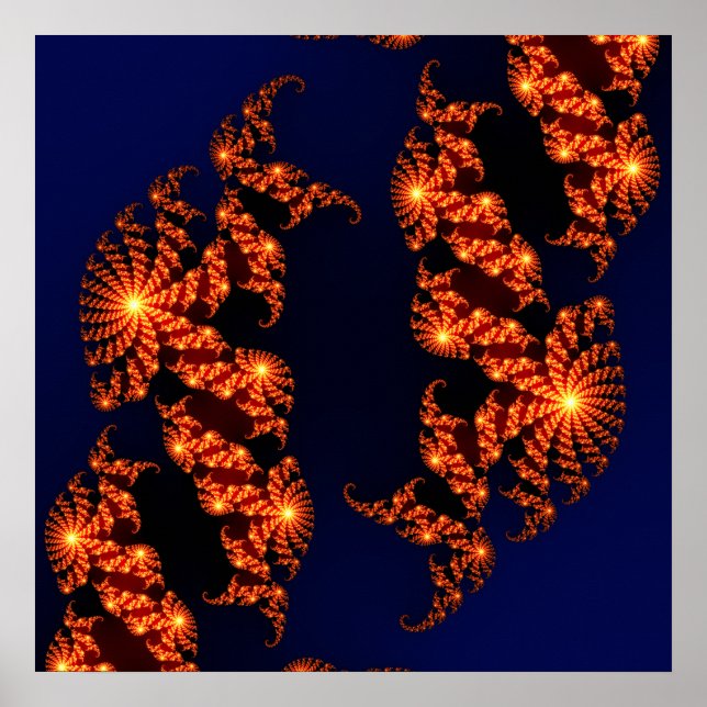 Póster Julia Fractal Zoom (Frente)