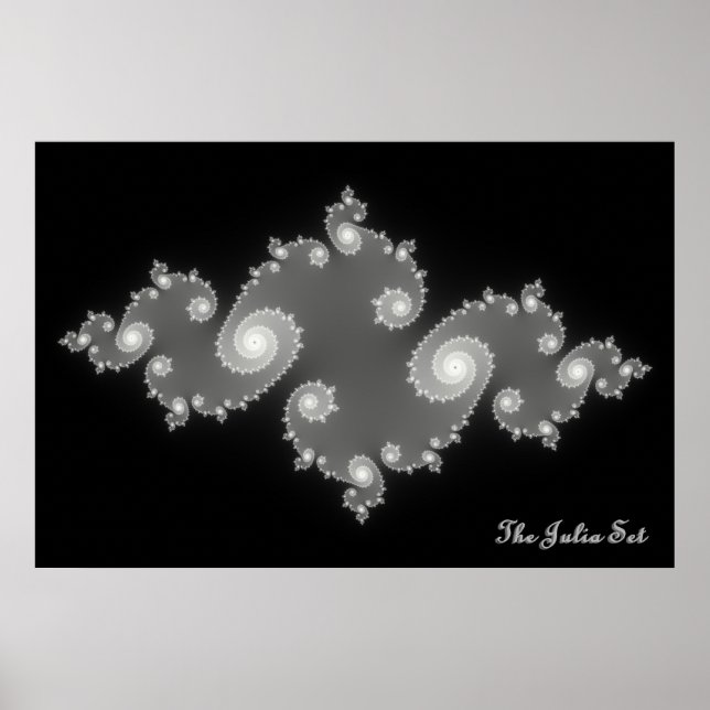 Poster Julia Set (Negativa) (Frente)